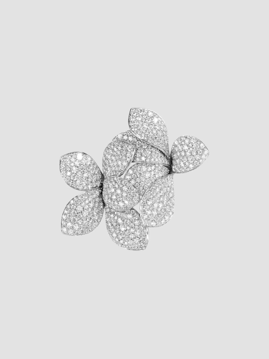 Pasquale Bruni Women's Giardini Segreti 18K White Gold & 6.40 TCW Diamond Floral Ring - White Gold - Size 7