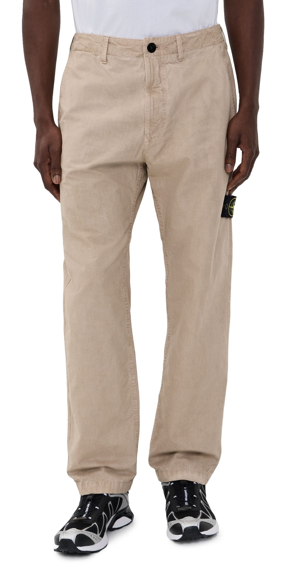 Stone Island Garment Dyed Trousers Desert 38