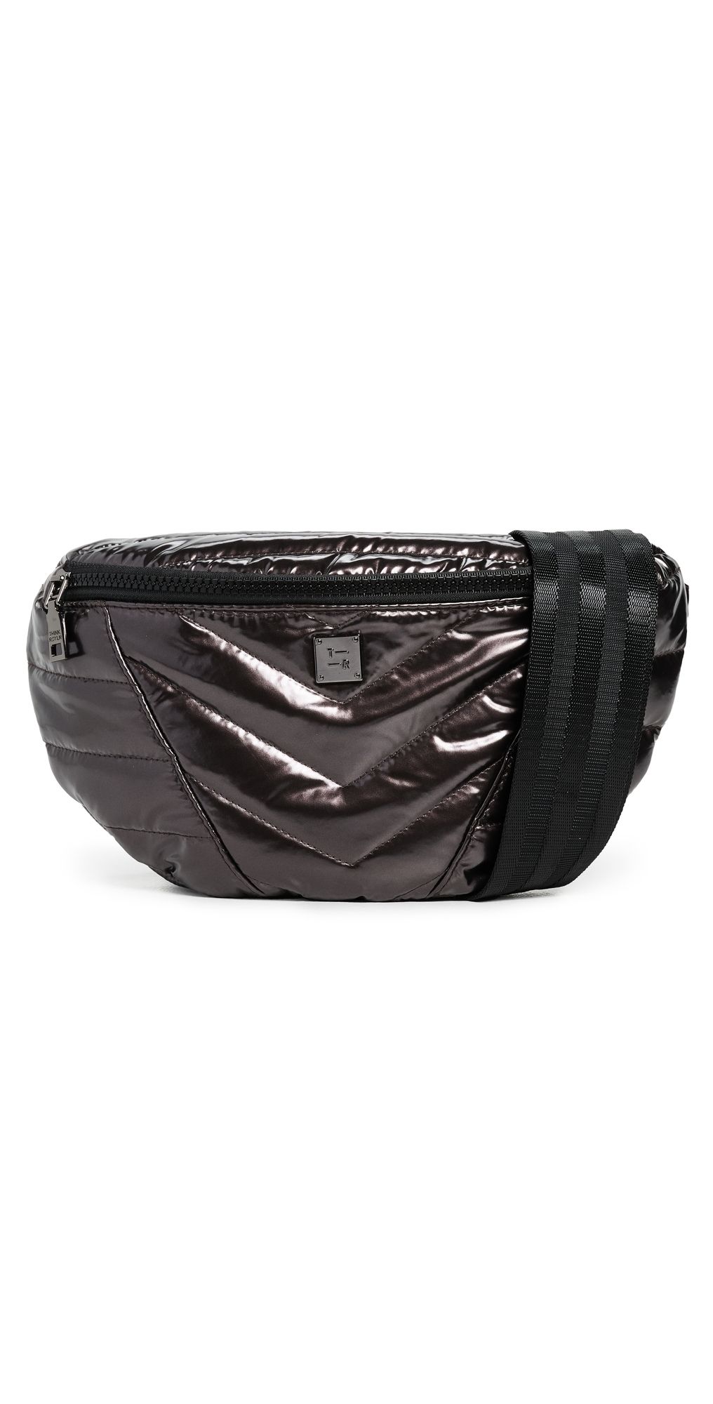 Think Royln Little Runaway Belt Bag Dark Mocha Patent One Size