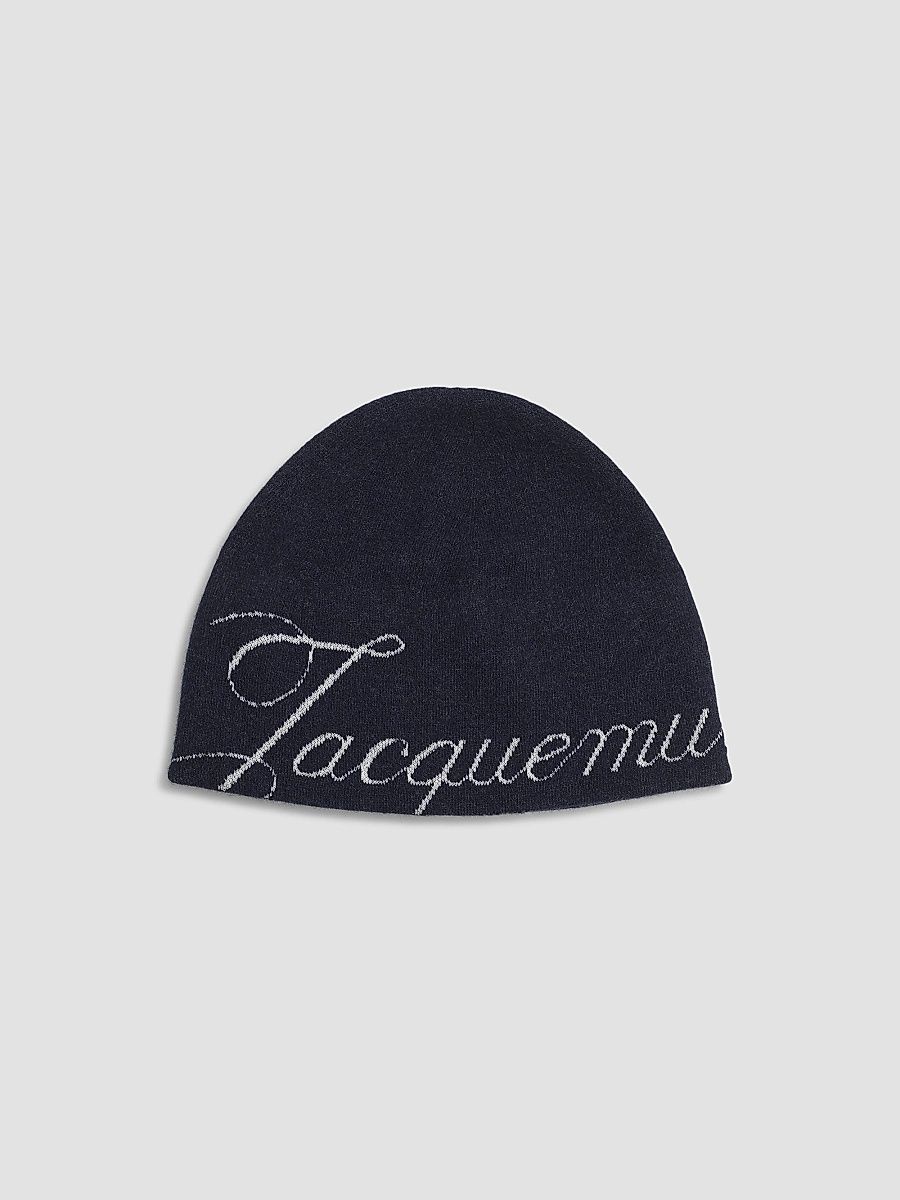 Jacquemus Men's Le Bonnet Atelier Wool-Cashmere Beanie - Navy