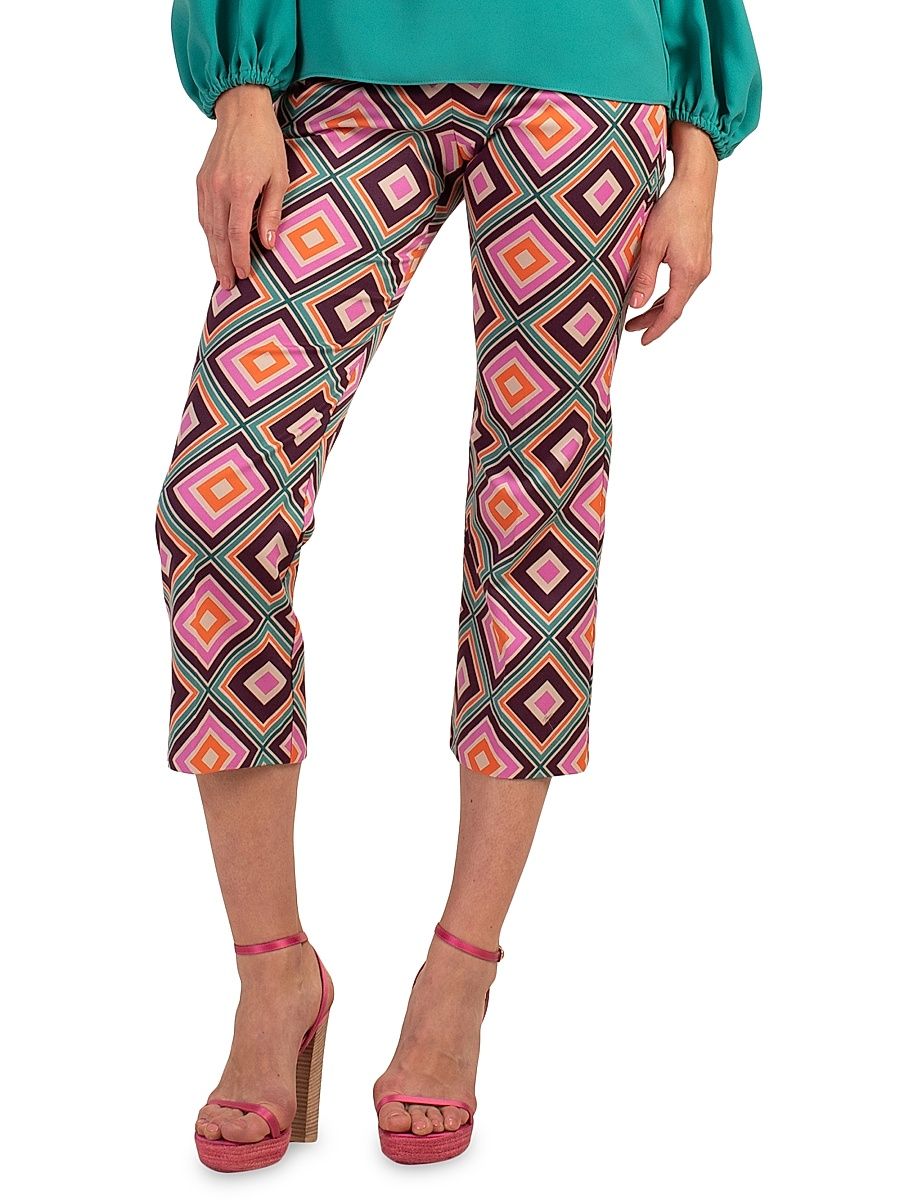 Women's Flaire 2 Printed Cropped Pants - Size 0