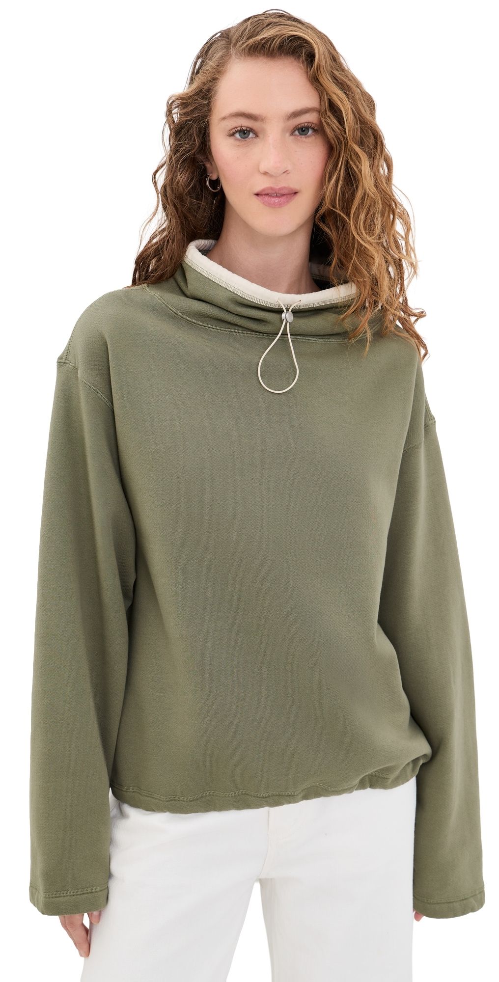 Still Here Rec Pullover Army Green L