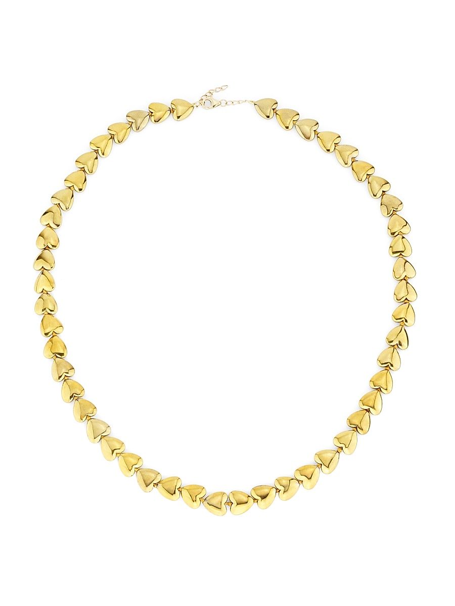 Women's Golden Heart 14K Yellow Gold Necklace - Gold