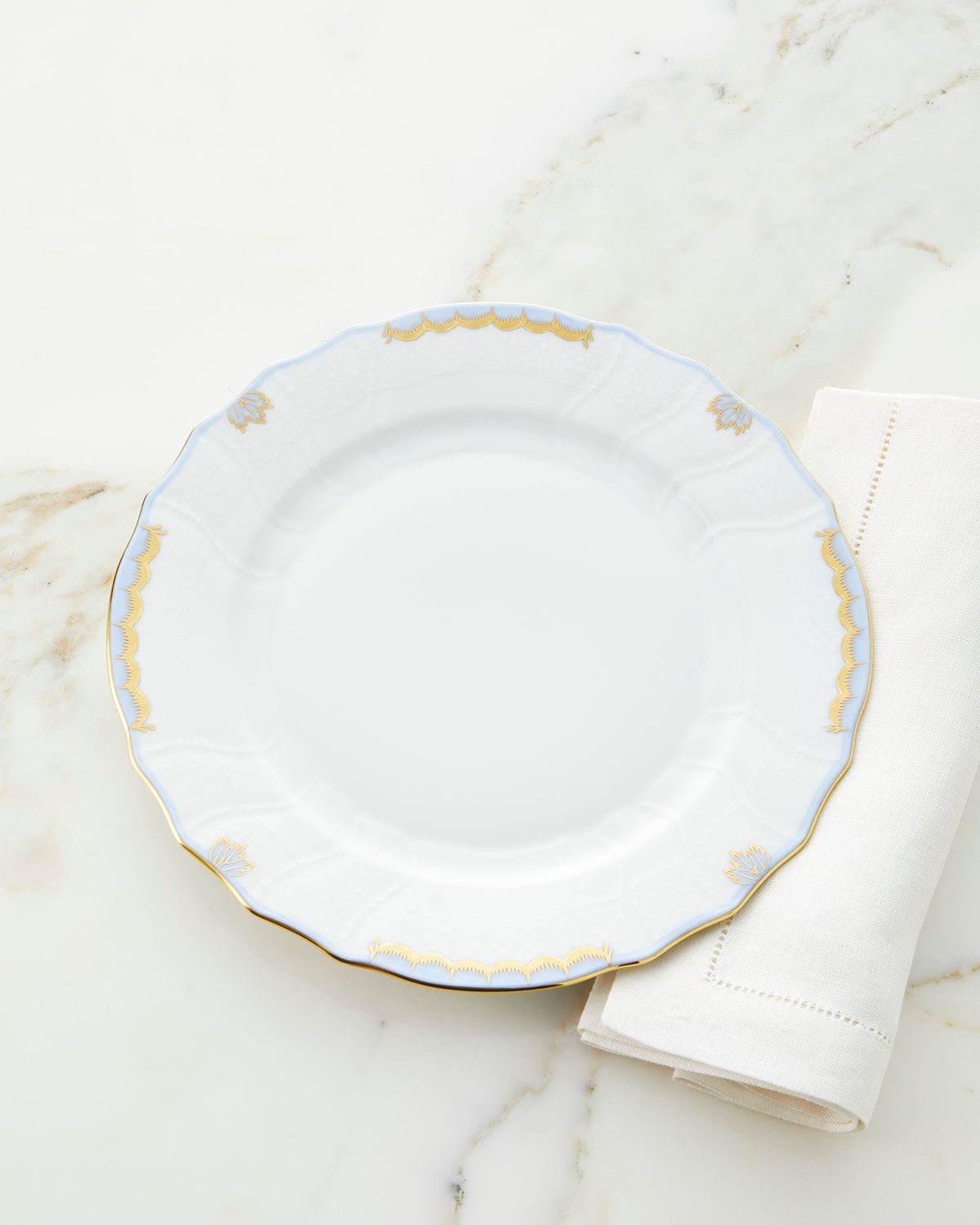 Princess Victoria Dinner Plate, Light Blue