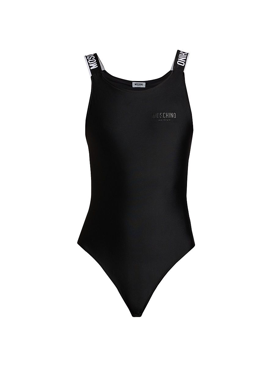 Women's Logo Graphic Bodysuit - Black - Size XL