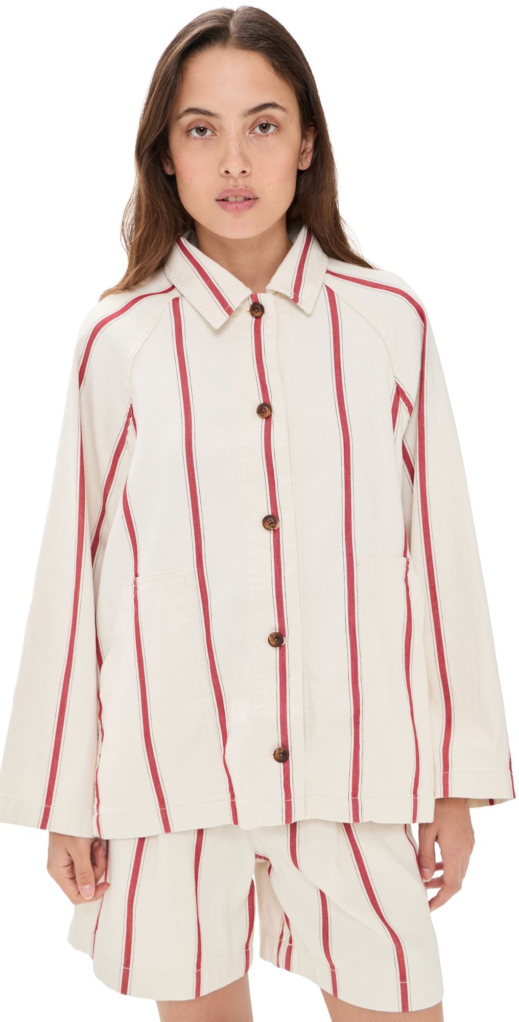 Faherty Tideweave Chore Jacket Northbay Stripe L/XL