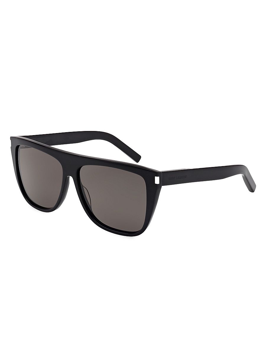 Men's Original SL 1 Rectangular 59MM Sunglasses - Black