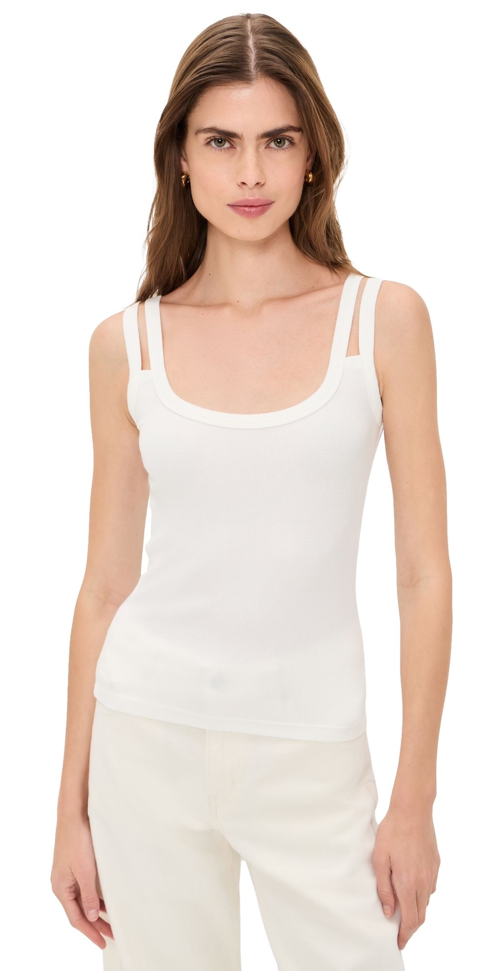 ASKK NY Double Tank Top 100 Ivory S