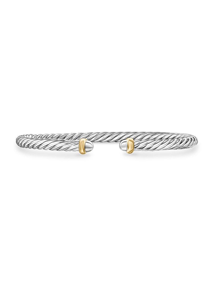 Women's Cable Flex Bracelet in Sterling Silver - Silver - Size XS