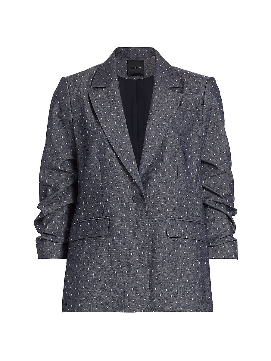 Women's Tristan Polka Dot Single-Button Blazer - Lodi Dot - Size 12