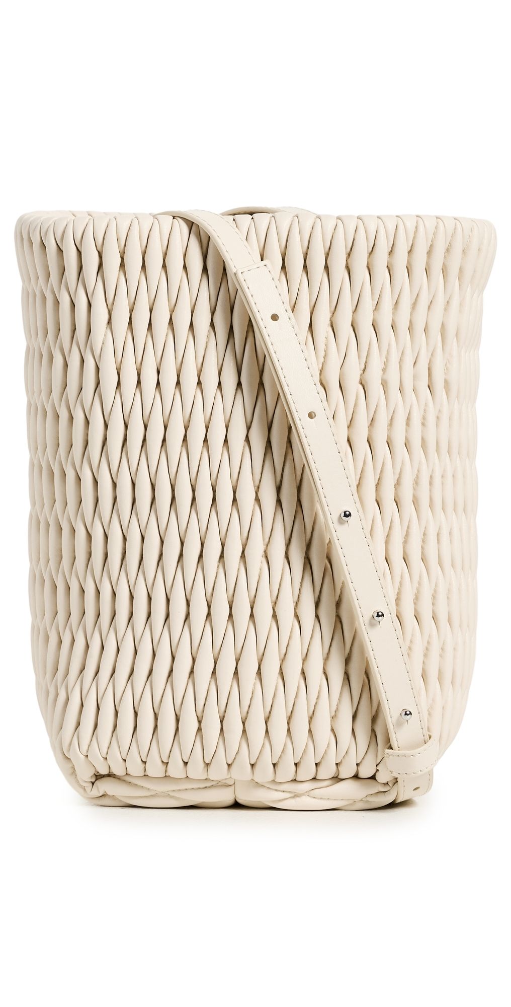 A. L.C. Ivy Bucket Bag Champagne One Size