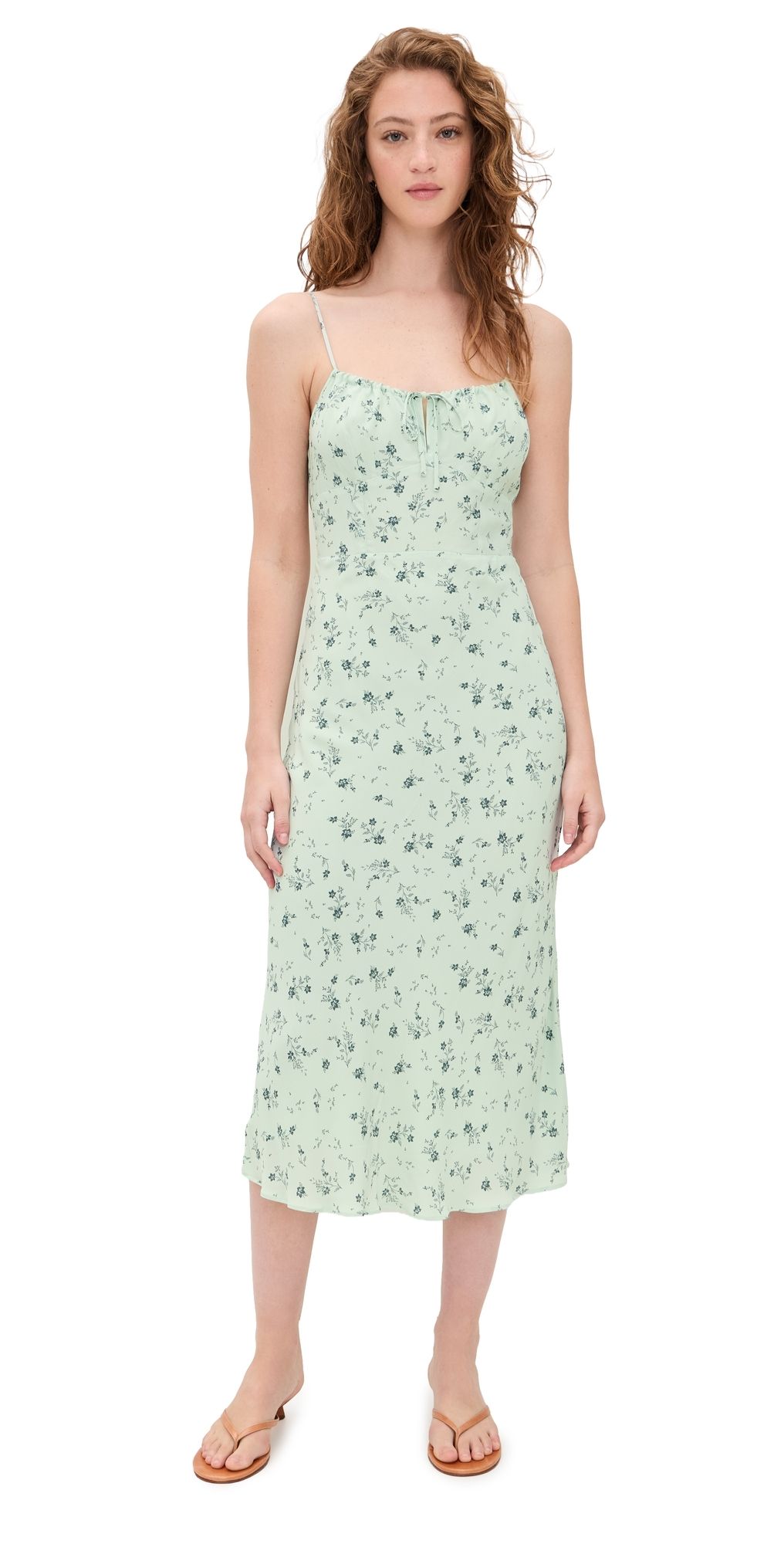 Favorite Daughter The One That Got Away Midi Dress Ditsy Floral 14