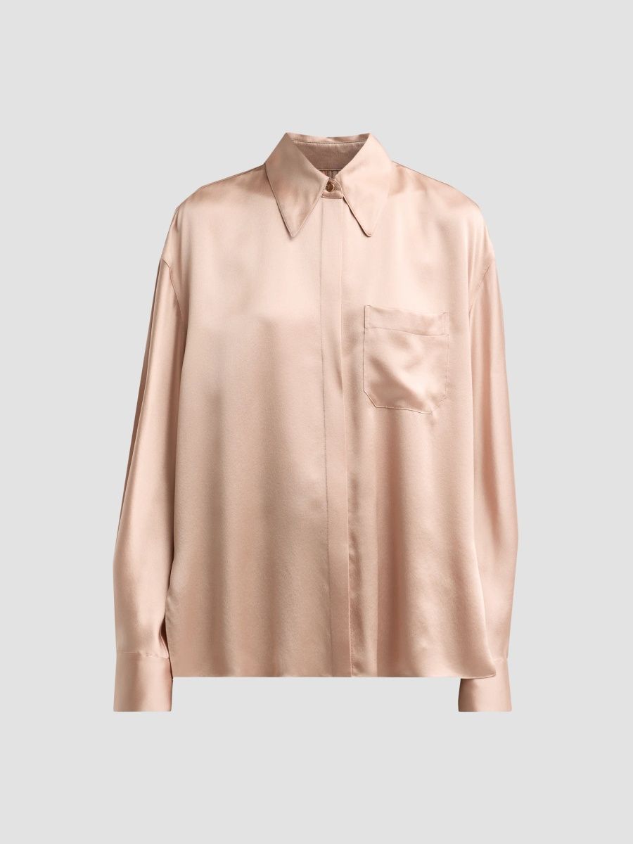 Vince Women's Silk Dolman-Sleeve Shirt - Cherrywood - Size XXS