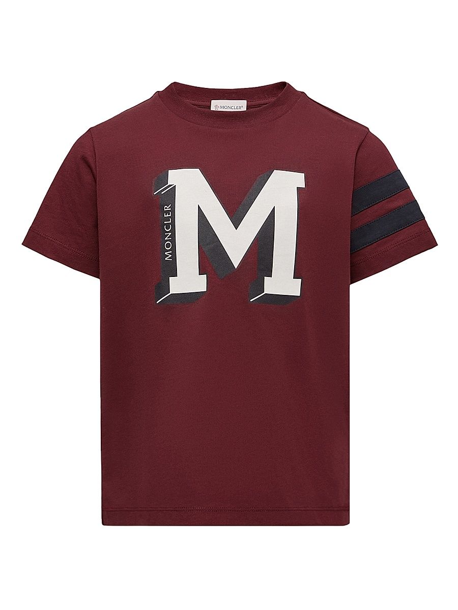 Little Boy's & Boy's Crewneck T-Shirt in Cotton - Burgundy - Size 14