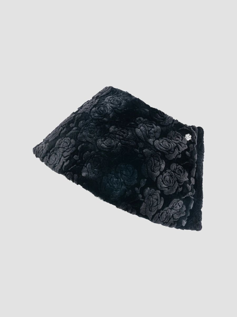 Gorski Women's Select Lamb Rose Cut Capelet - Black Brisa
