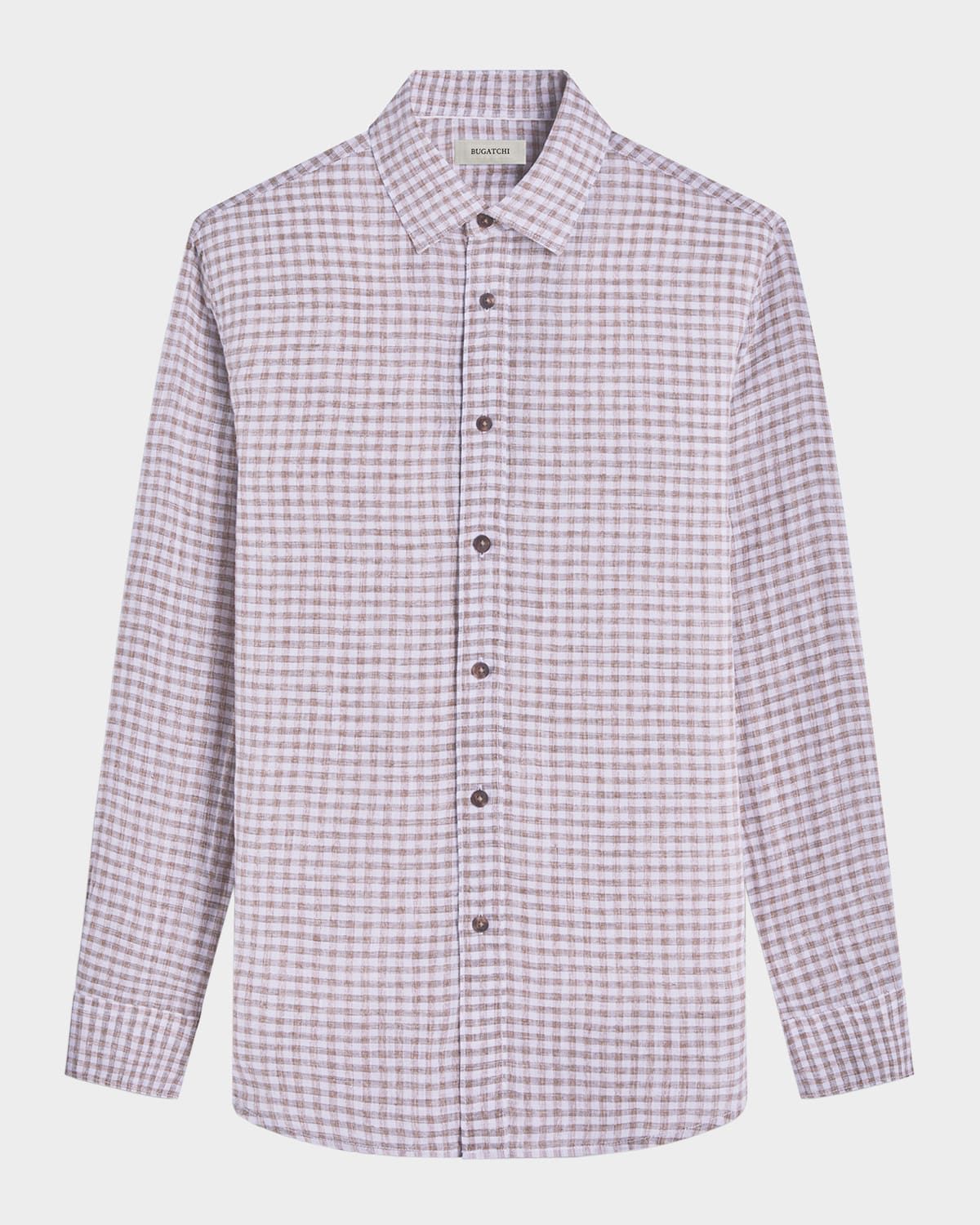 Men & apos;s Julien Linen Check Sport Shirt