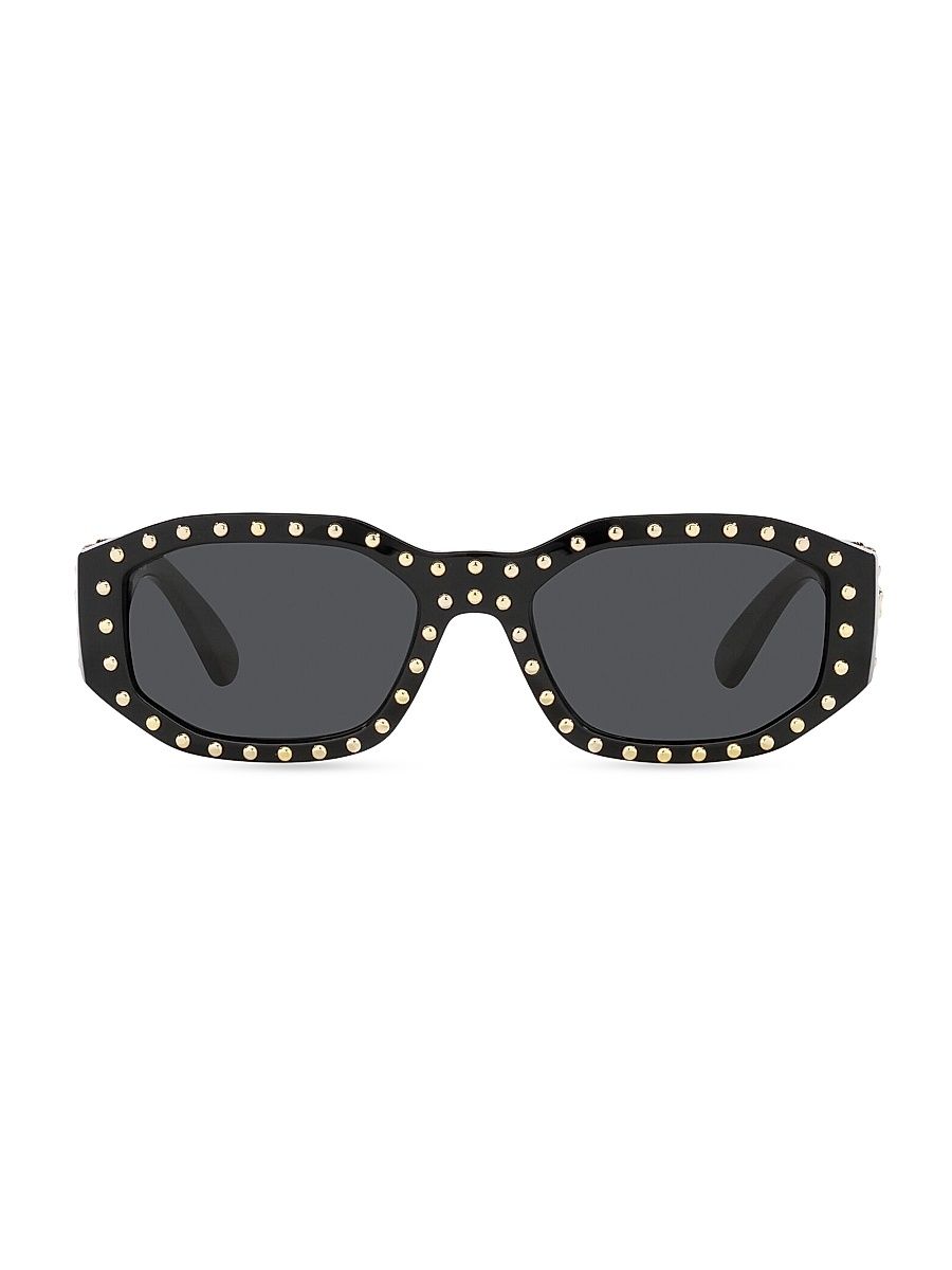Women's 53MM Hexagonal Sunglasses - Black Gold