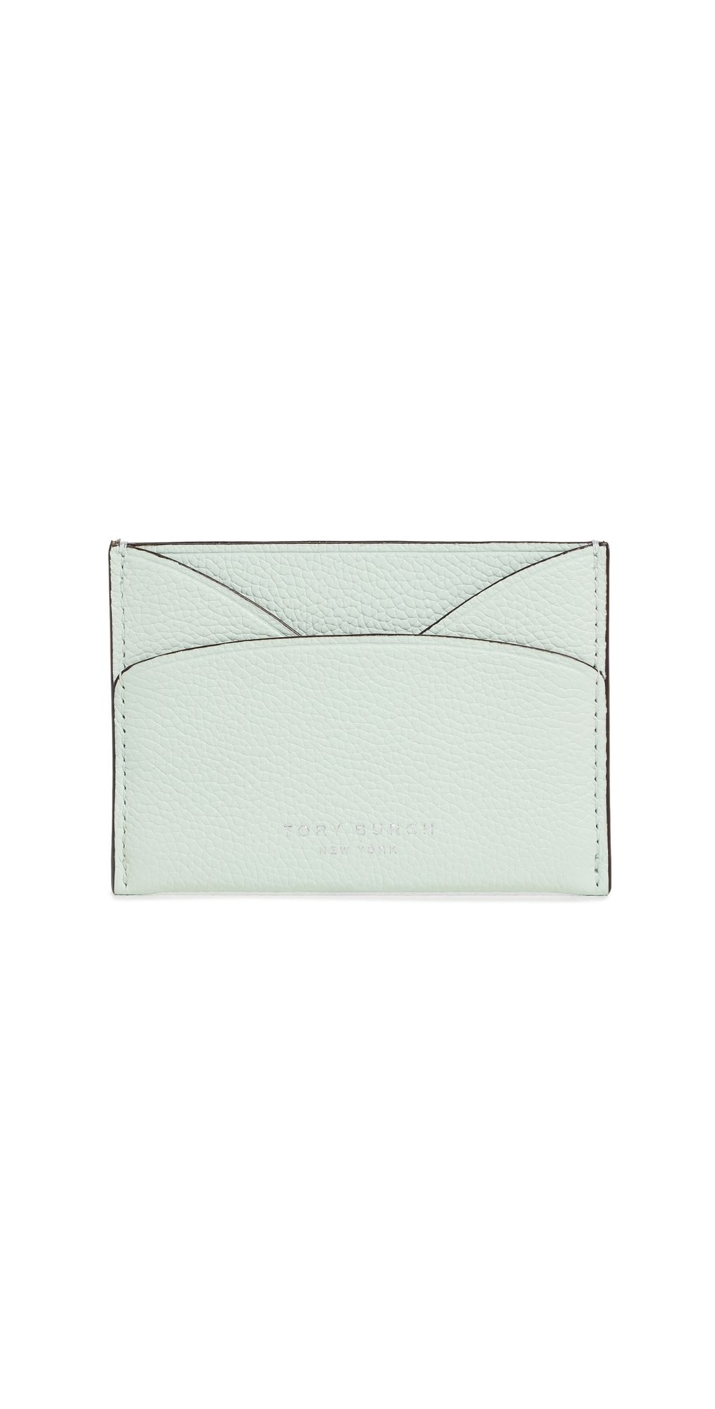 Tory Burch Romy Flat Card Case Light Green One Size