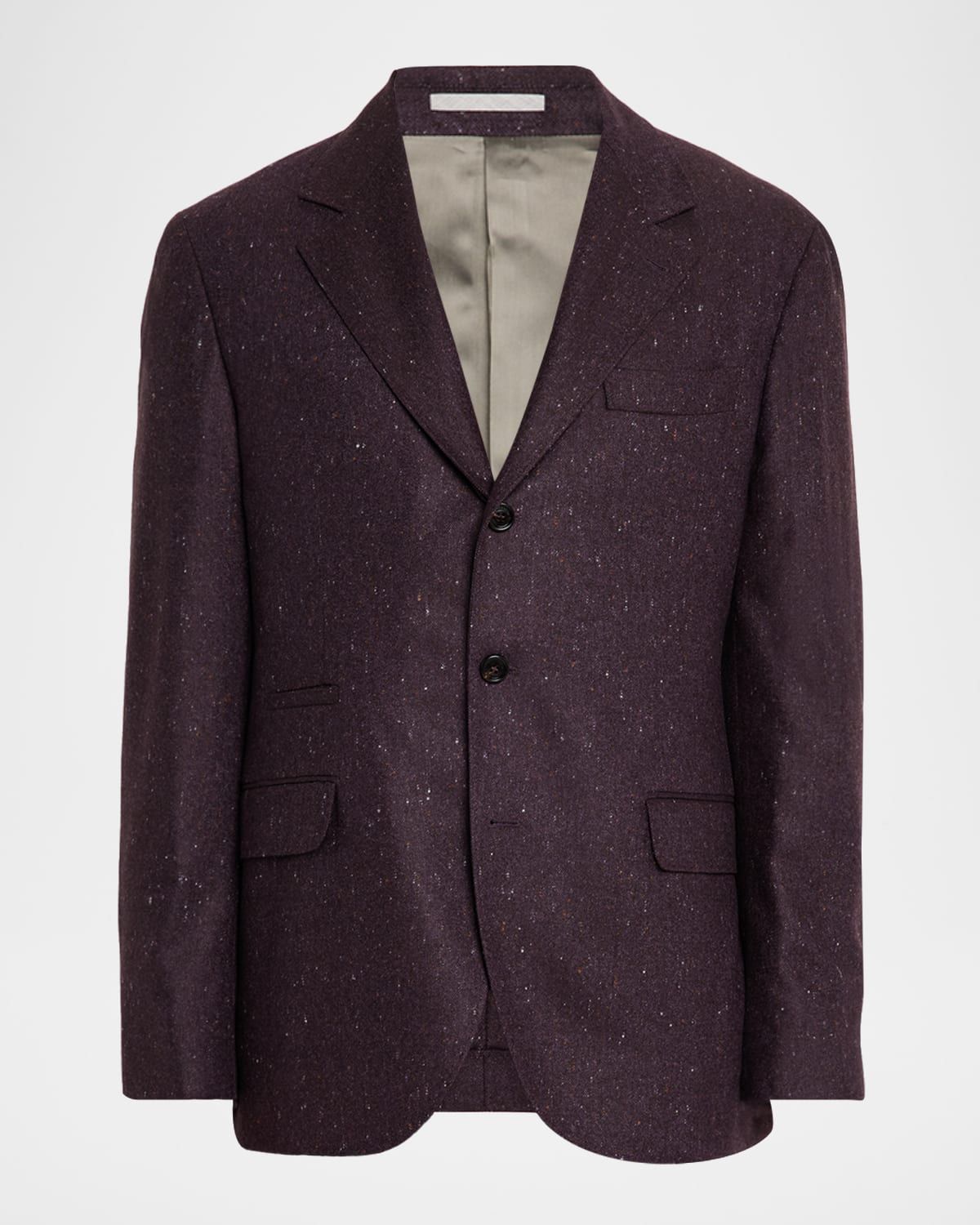 Men & apos;s Donegal Wool and Cashmere Notch Lapel Sport Coat