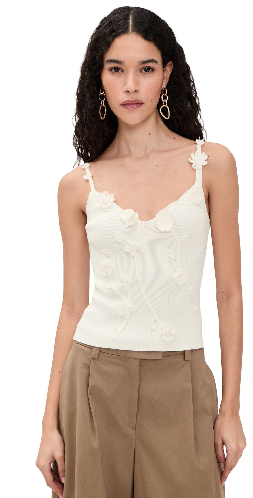 Cult Gaia Emiliana Top Off White XS