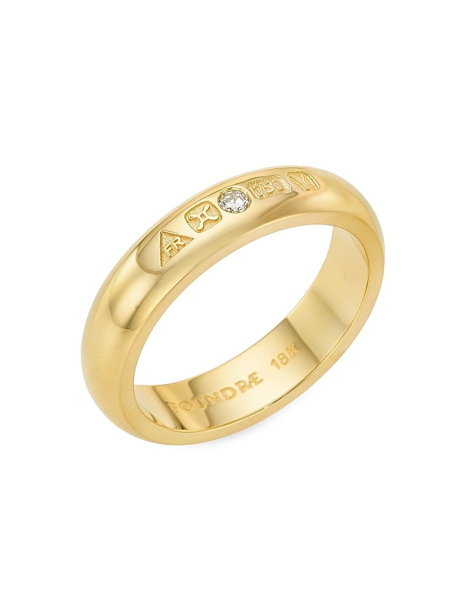 Women's True Love 18K Yellow Gold Engravable Ring - Yellow Gold - Size 7