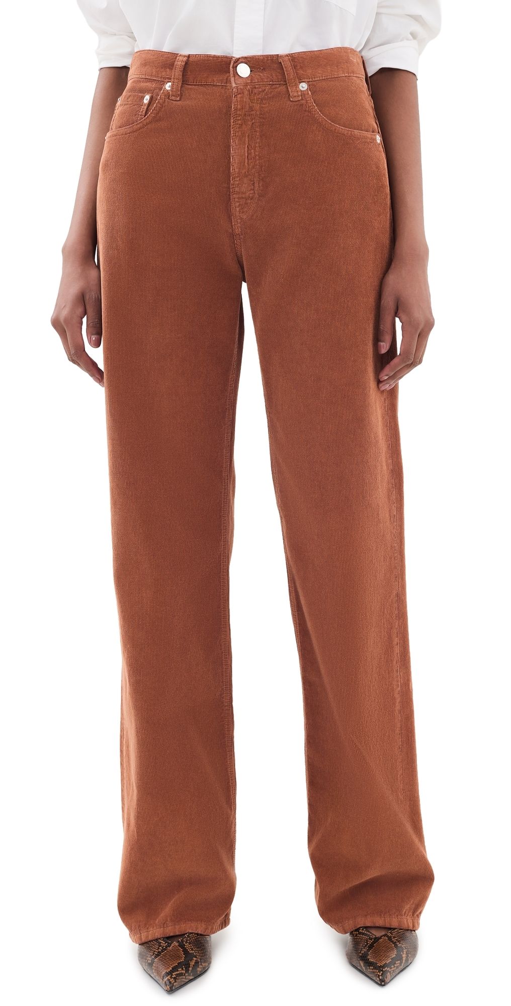 HAIKURE Korea Velvet Pier Pants Nougat 28