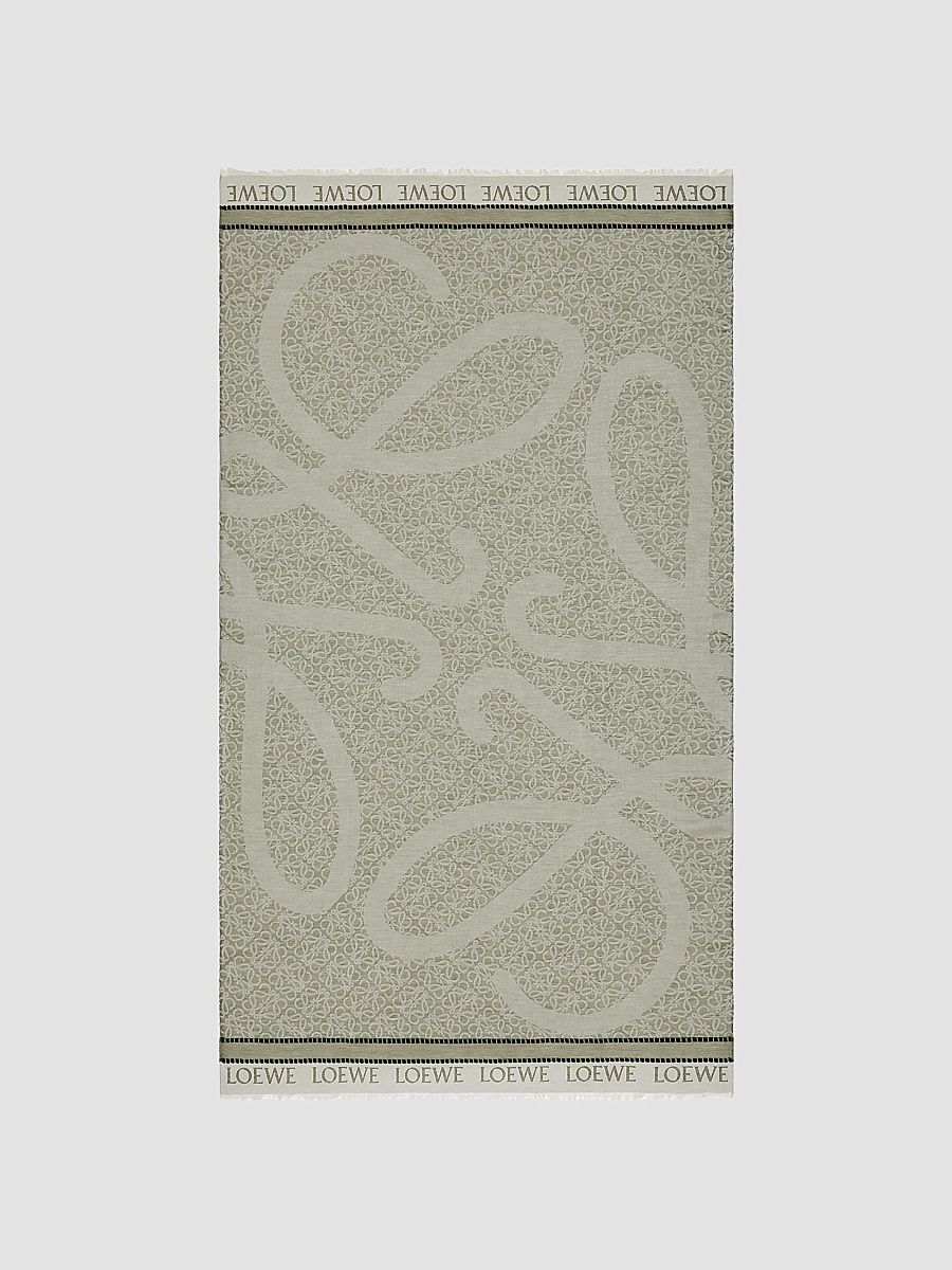 LOEWE Women's LOEWE x Paula's Ibiza Anagram Cotton Pareo - Khaki Green