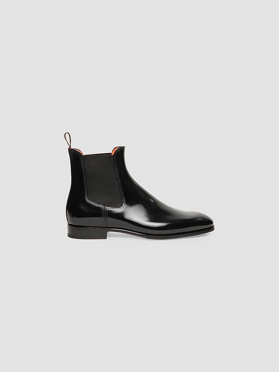 Men's Archer Leather Chelsea Boots - Black - Size 13
