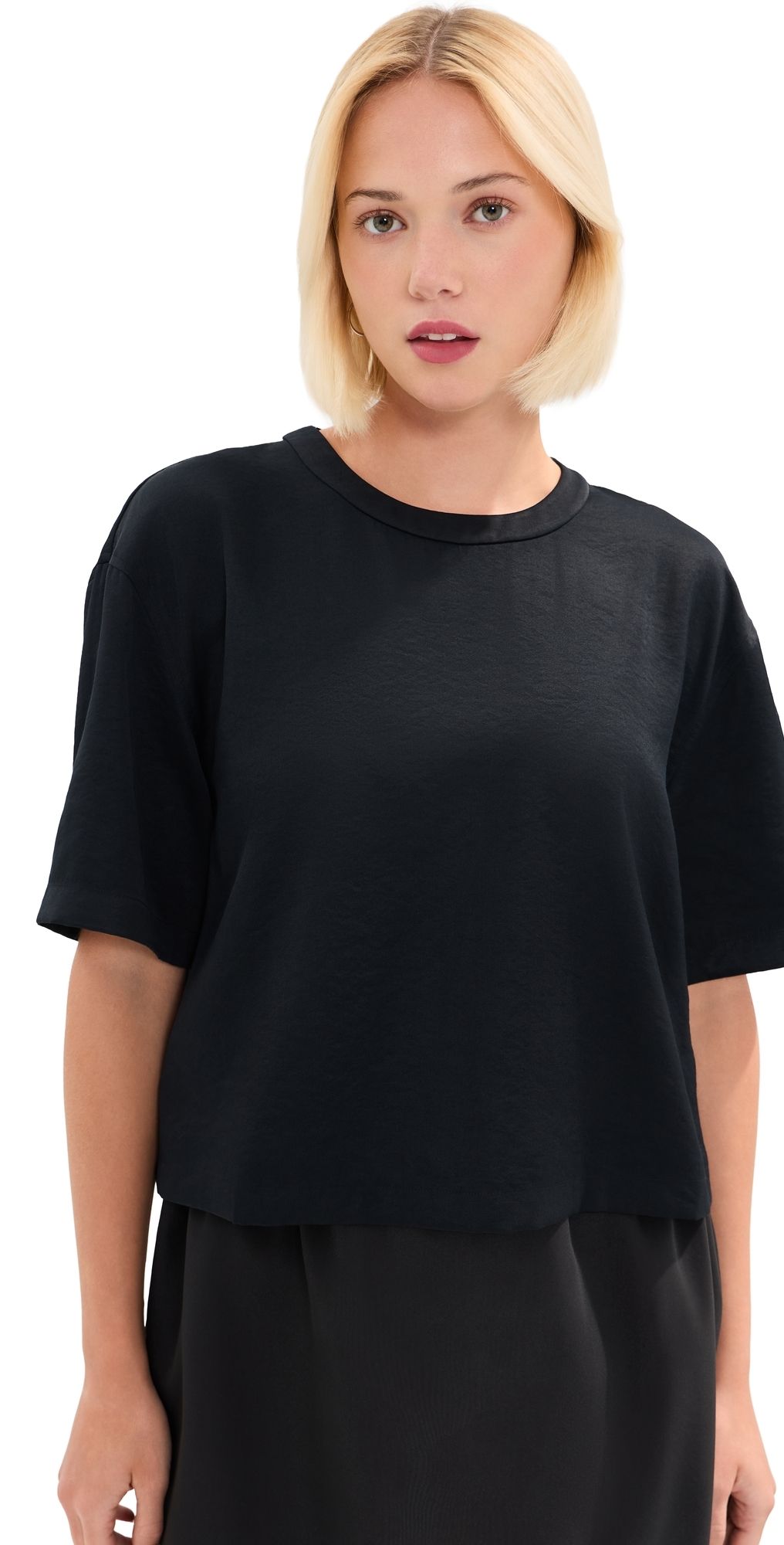 LE BOP Chandler Satin Tee Coffee Bean XXS