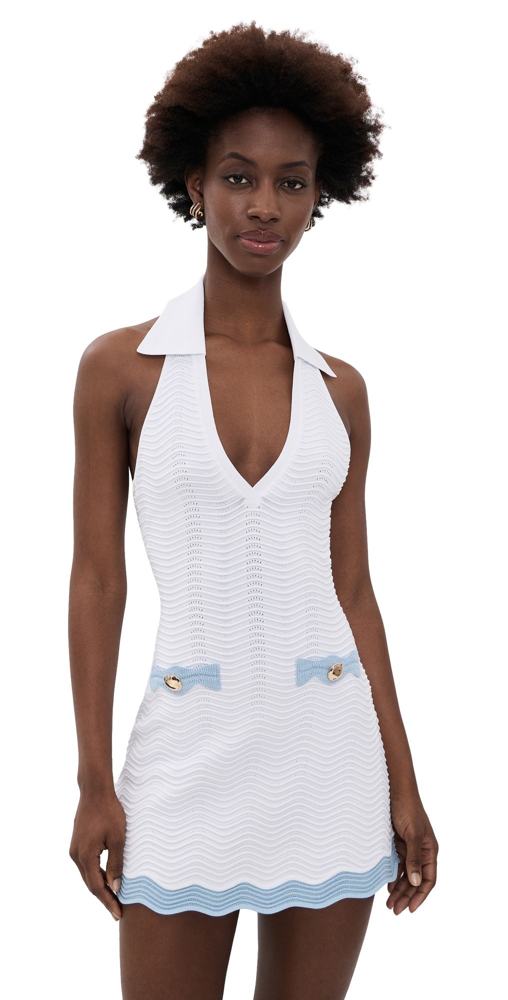 Retrofête Dorianne Dress Metallic White/Glace M