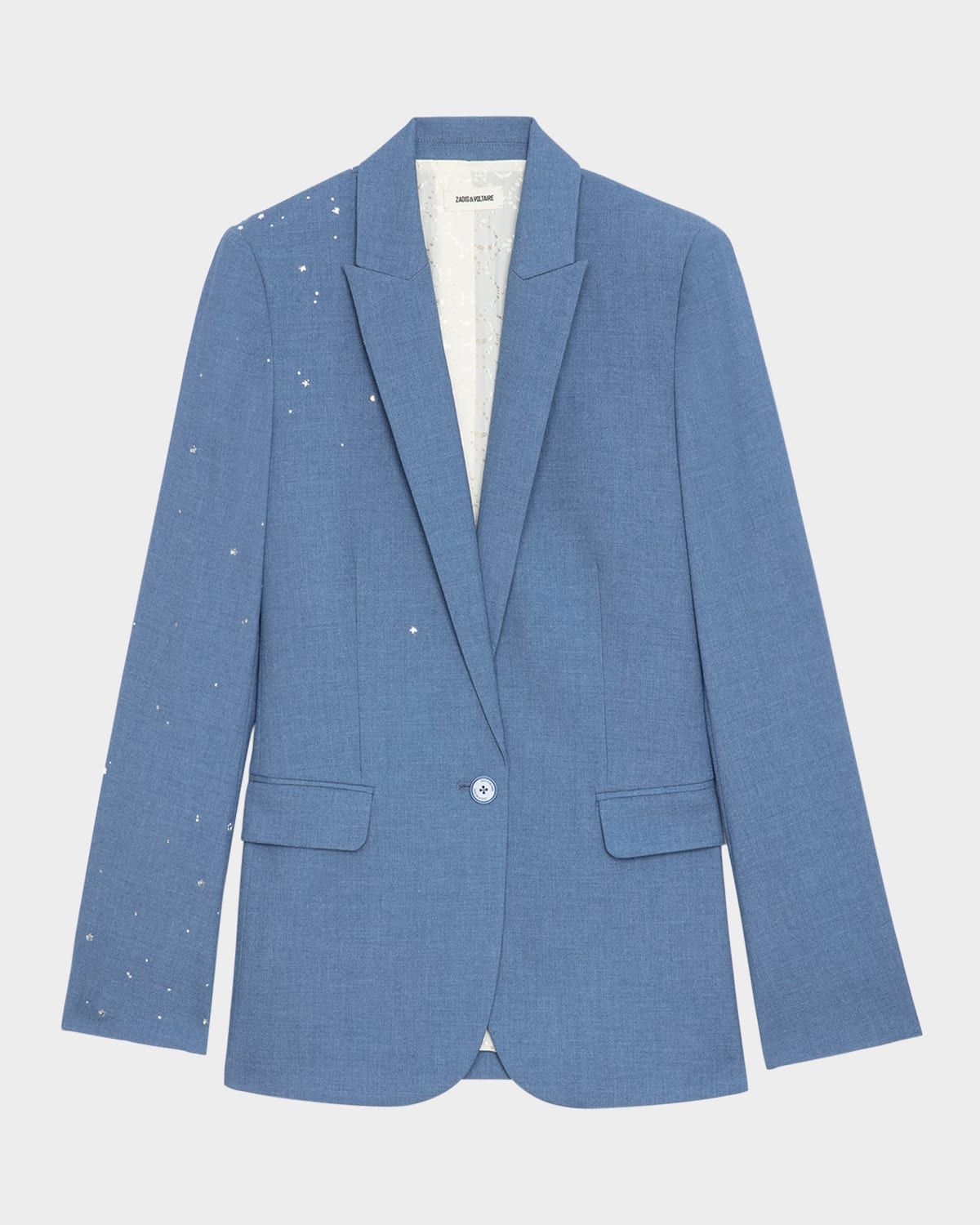 Valse Star Embellished Single-Breasted Blazer