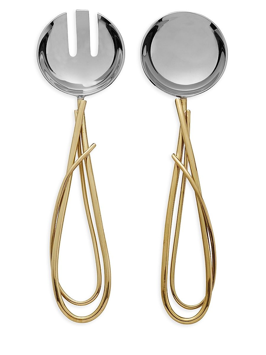 Calla Lily Stainless Steel Serving Set