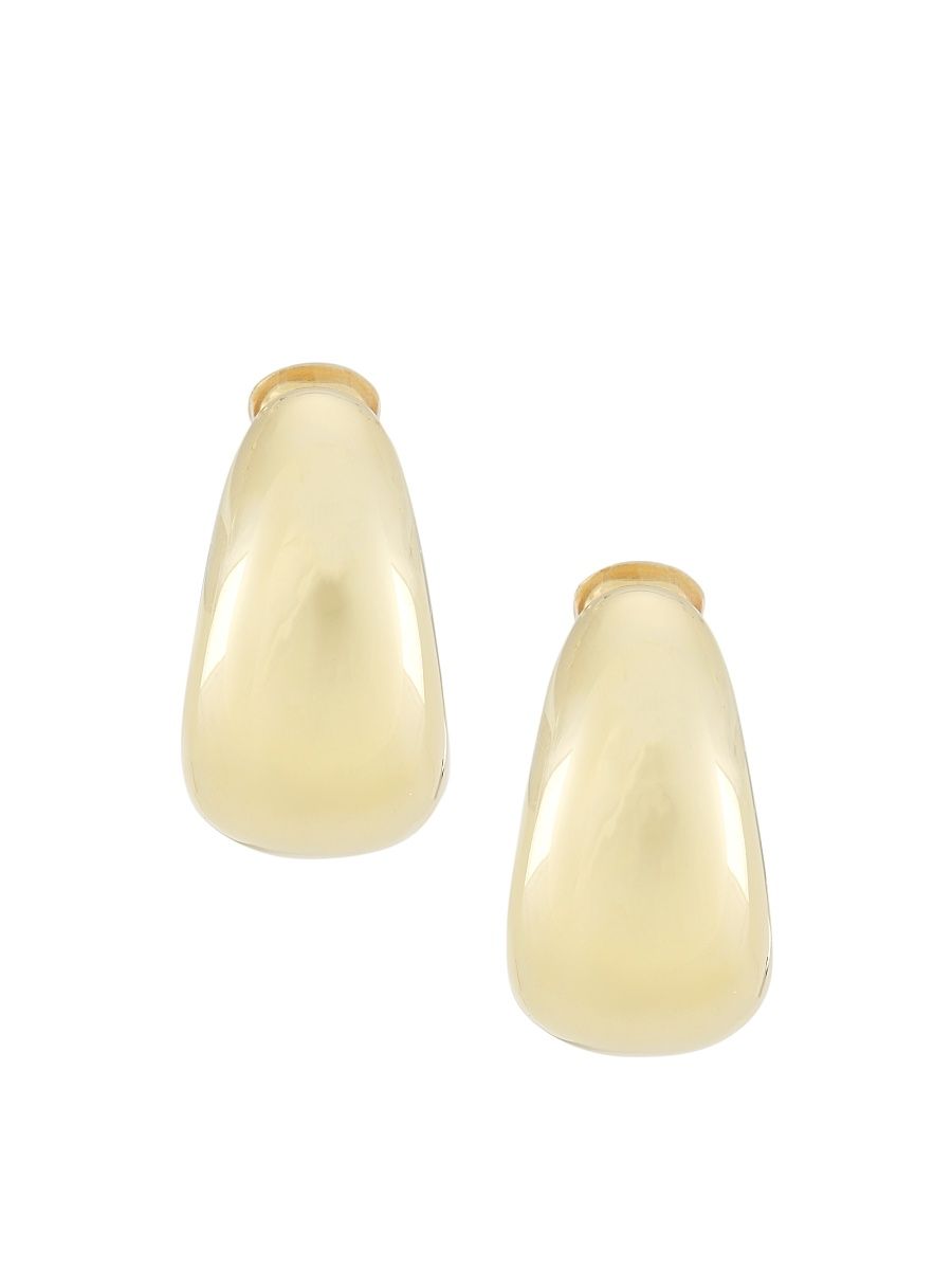 Women's 18K-Gold-Plated Clip-On Drop Earrings - Polished Gold
