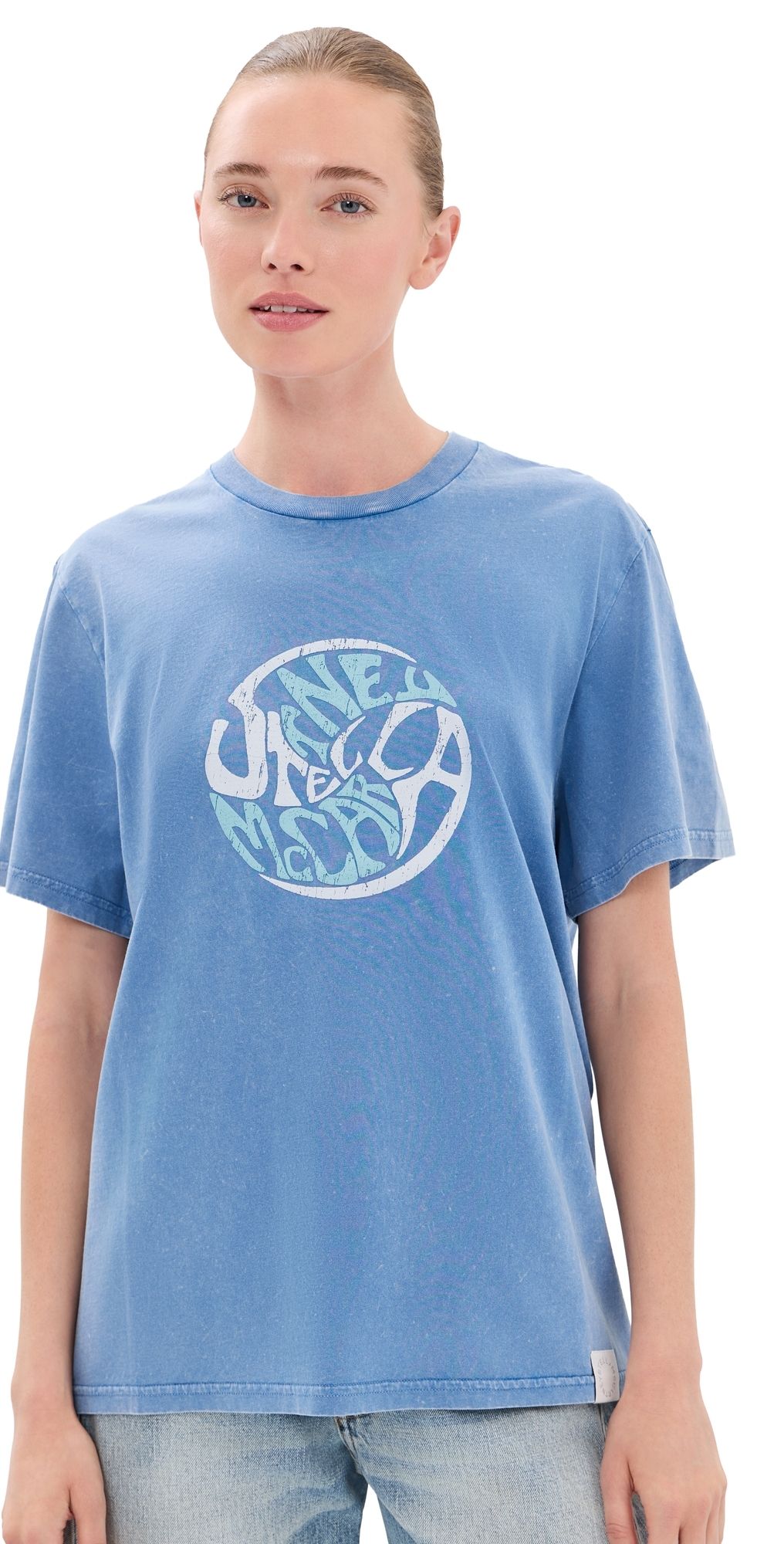 Stella McCartney Abbey Road Boyfriend T-Shirt Washed Light Blue S