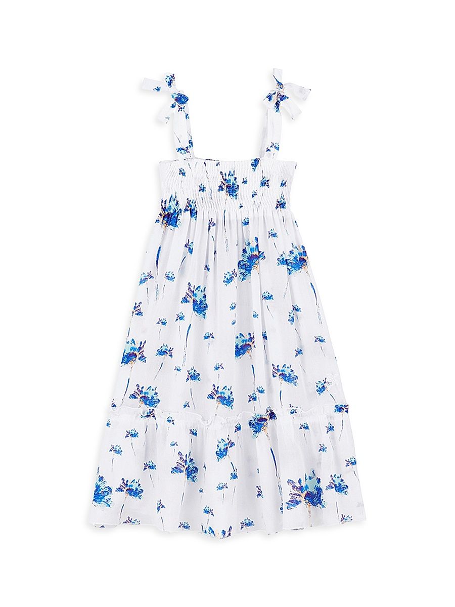 Little Girl's & Girl's Herbier Voile Dress - White Multi - Size 10
