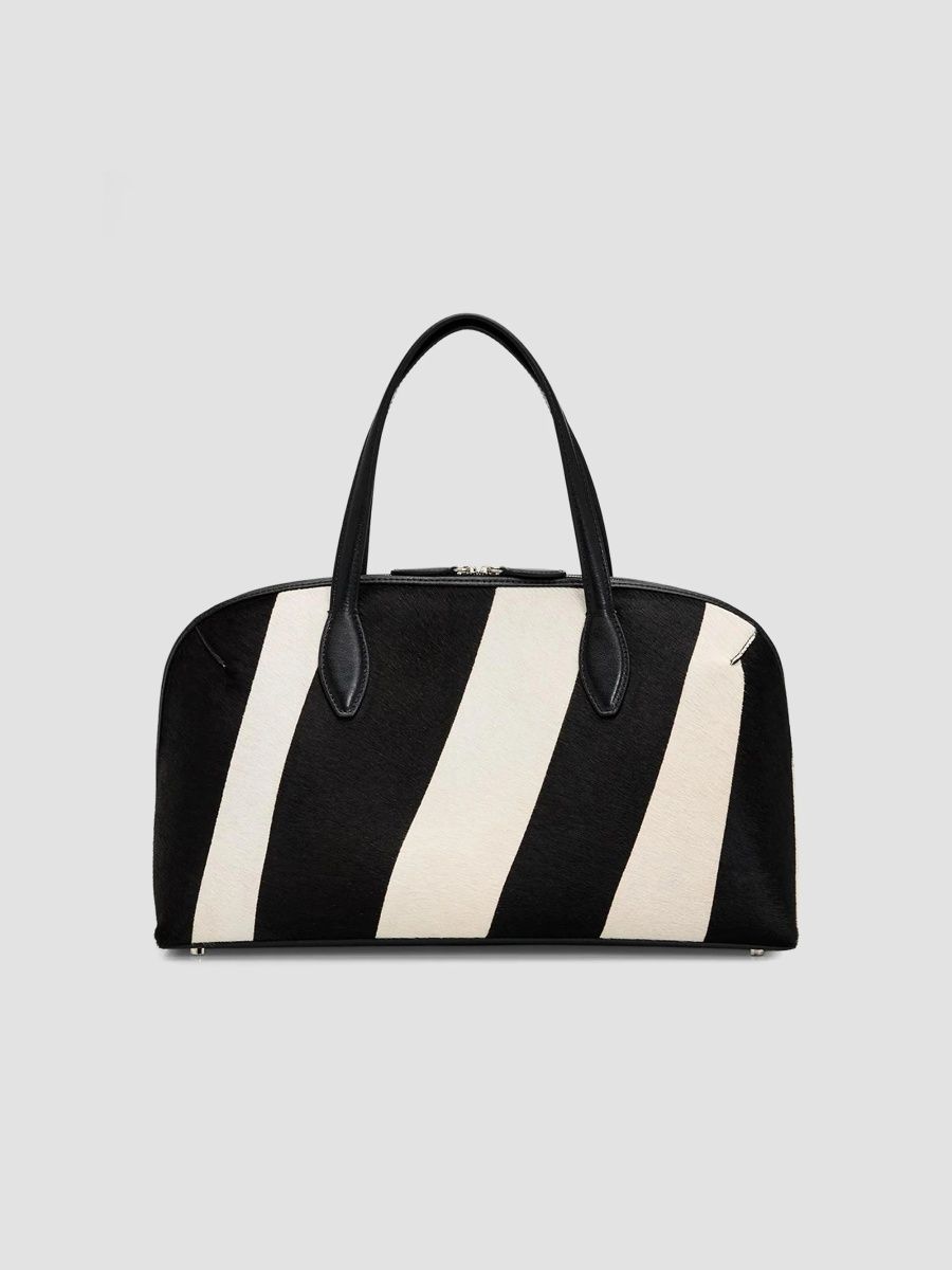 Toteme Women's Medium Pony Hair Day Tote Bag - Zebra