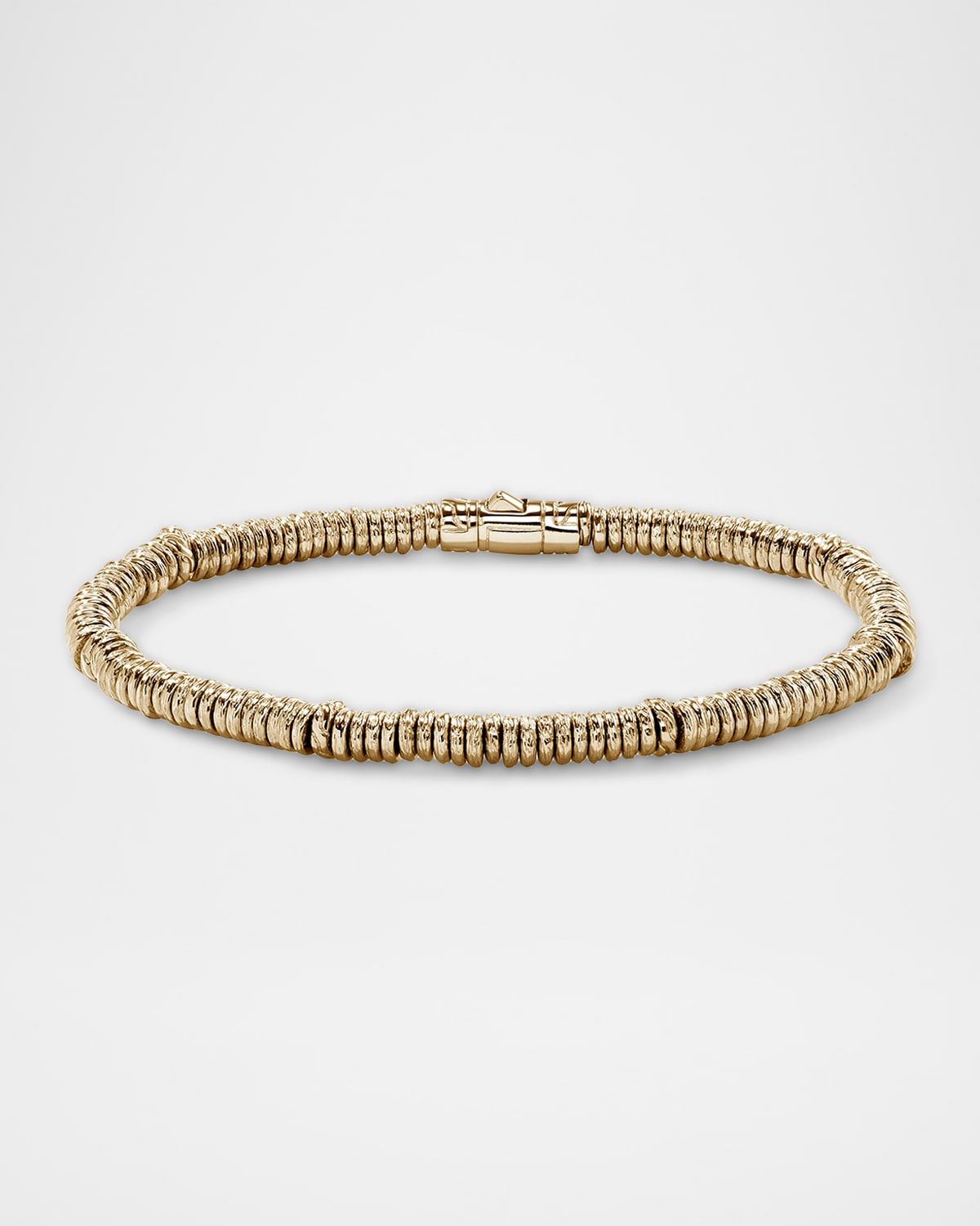 Men & apos;s 14K Yellow Gold Heishi Bracelet
