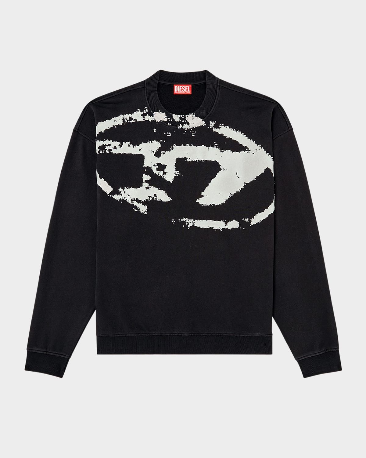 Men & apos;s S-BOXT-N5 Oversized D-Logo Sweatshirt