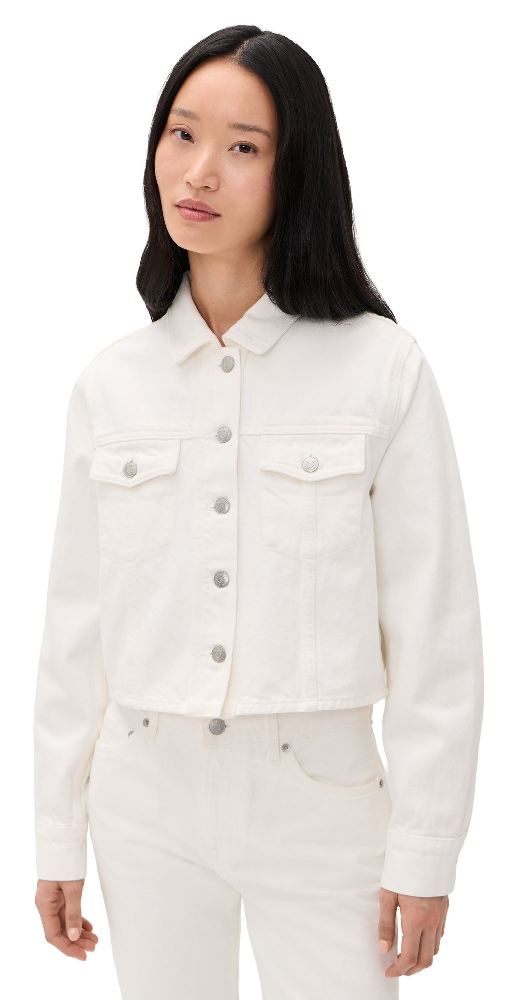 A. L.C. The 713 Denim Jacket White XL
