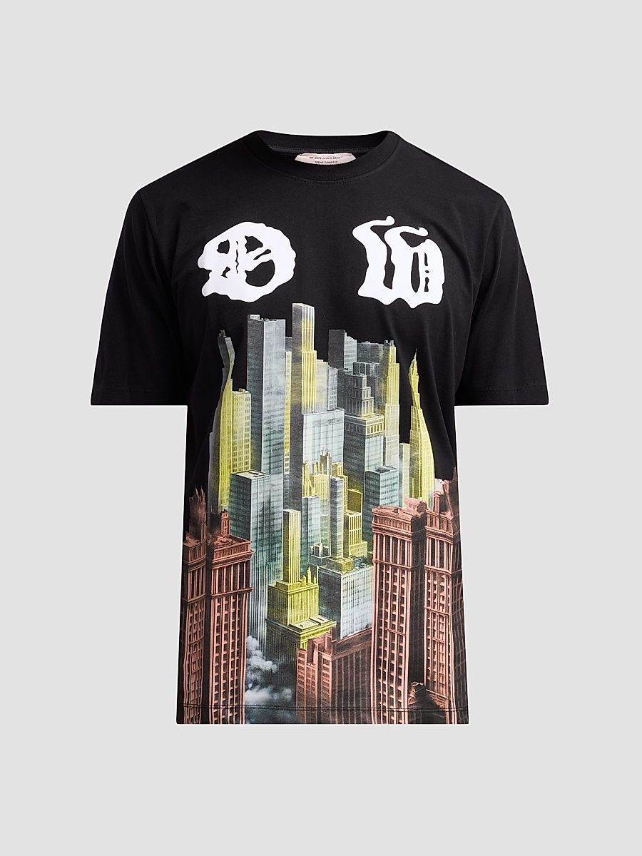 Men's Palace OW Slim-Fit T-Shirt - Black - Size Small