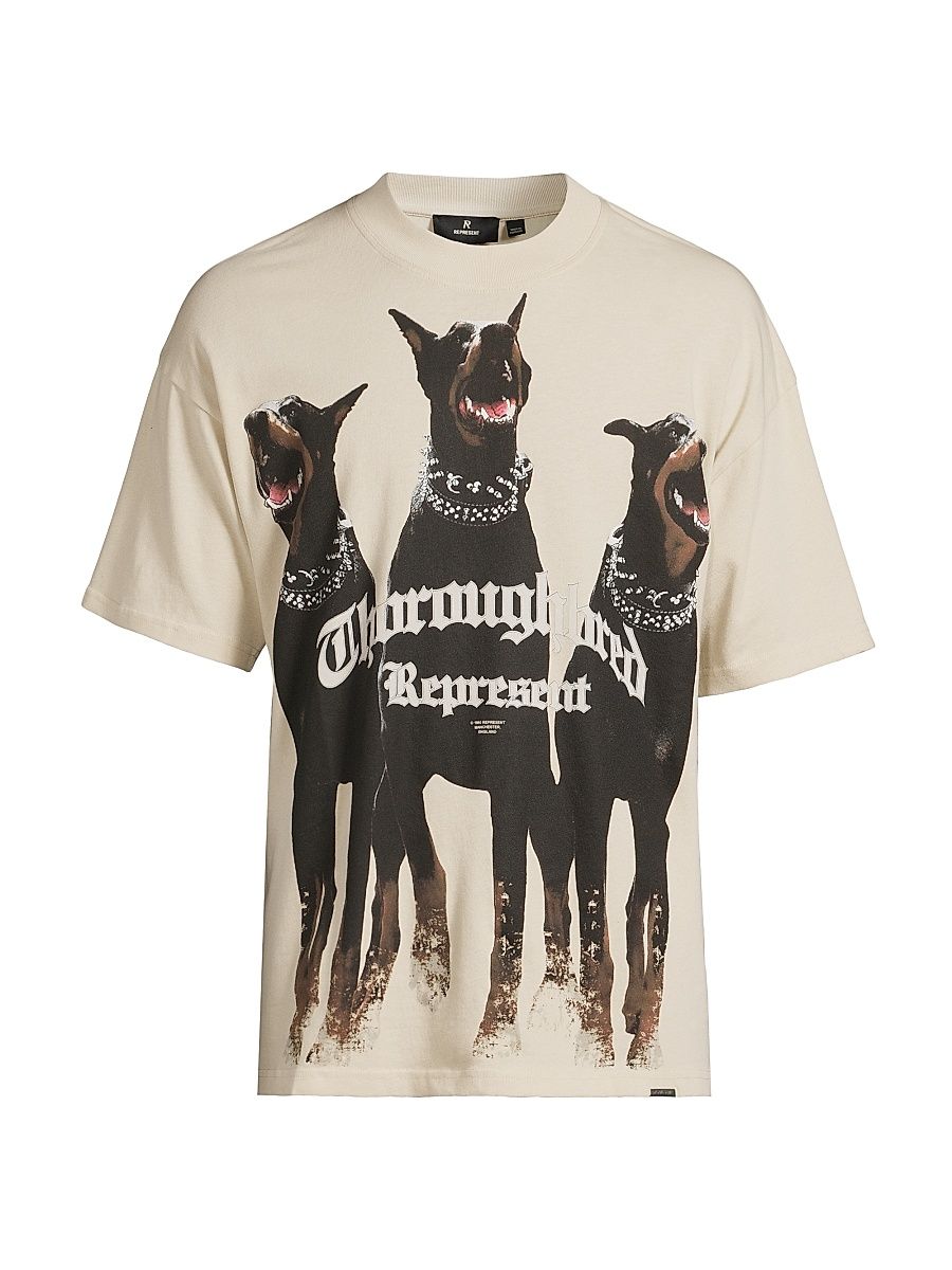 Men's Thoroughbred Logo T-Shirt - Vintage White - Size XL