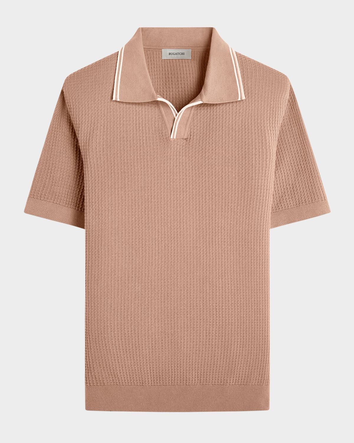 Men & apos;s Johnny Collar Short-Sleeve Sweater