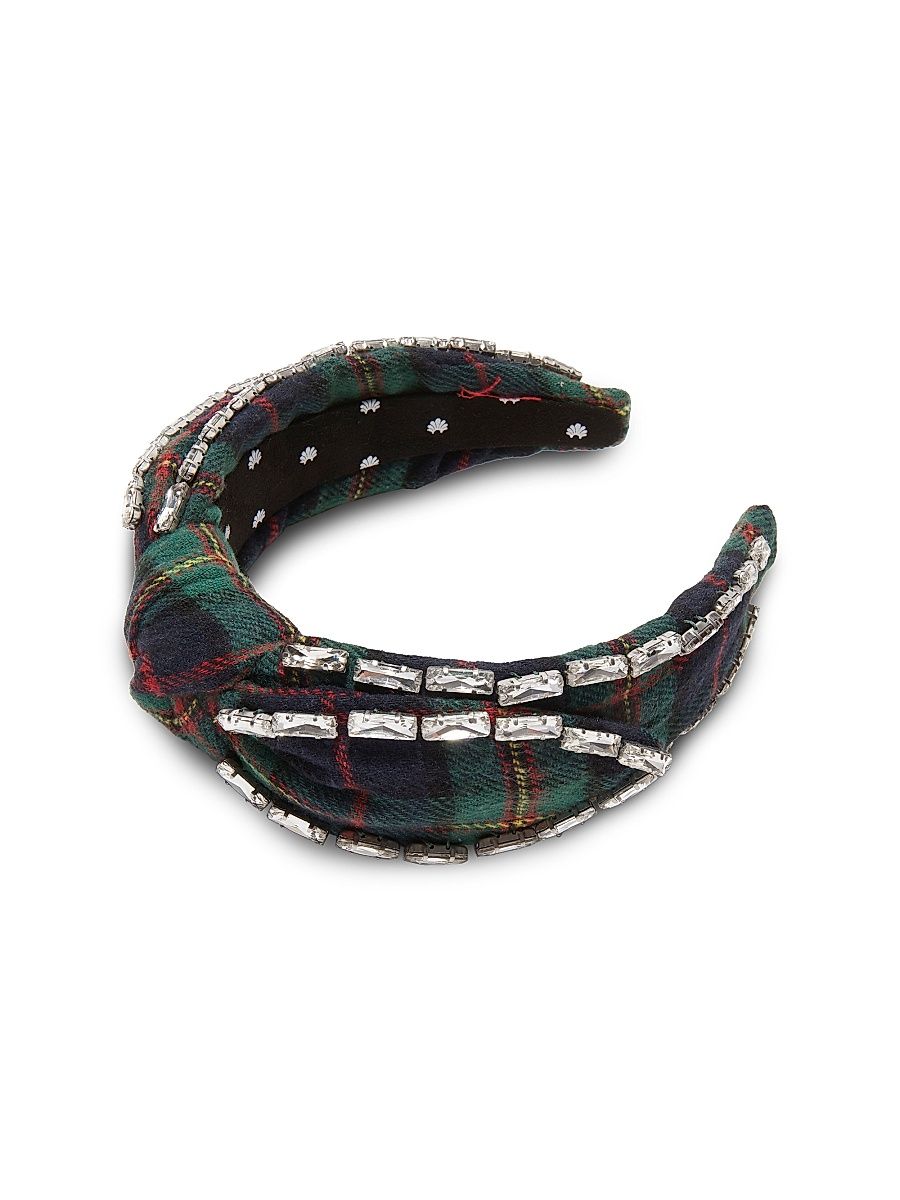 Women's Veronica Plaid Crystal Headband - Present Plaid