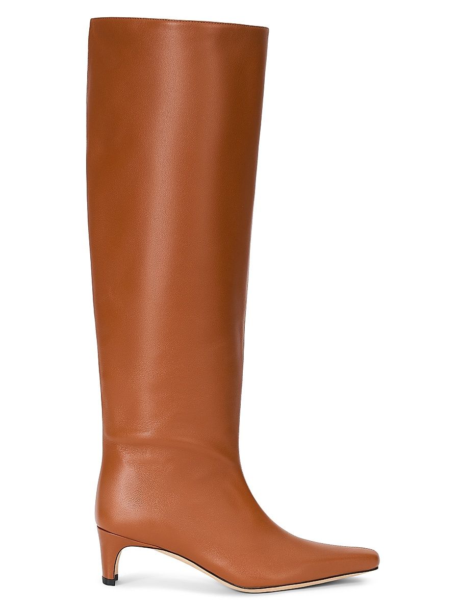 Women's Wally 55MM Leather Knee-High Boots - Tabac - Size 11