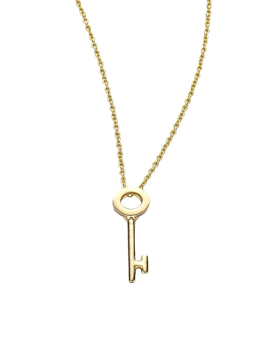 Women's Tiny Treasures 18K Yellow Gold Key Pendant Necklace - Yellow Gold