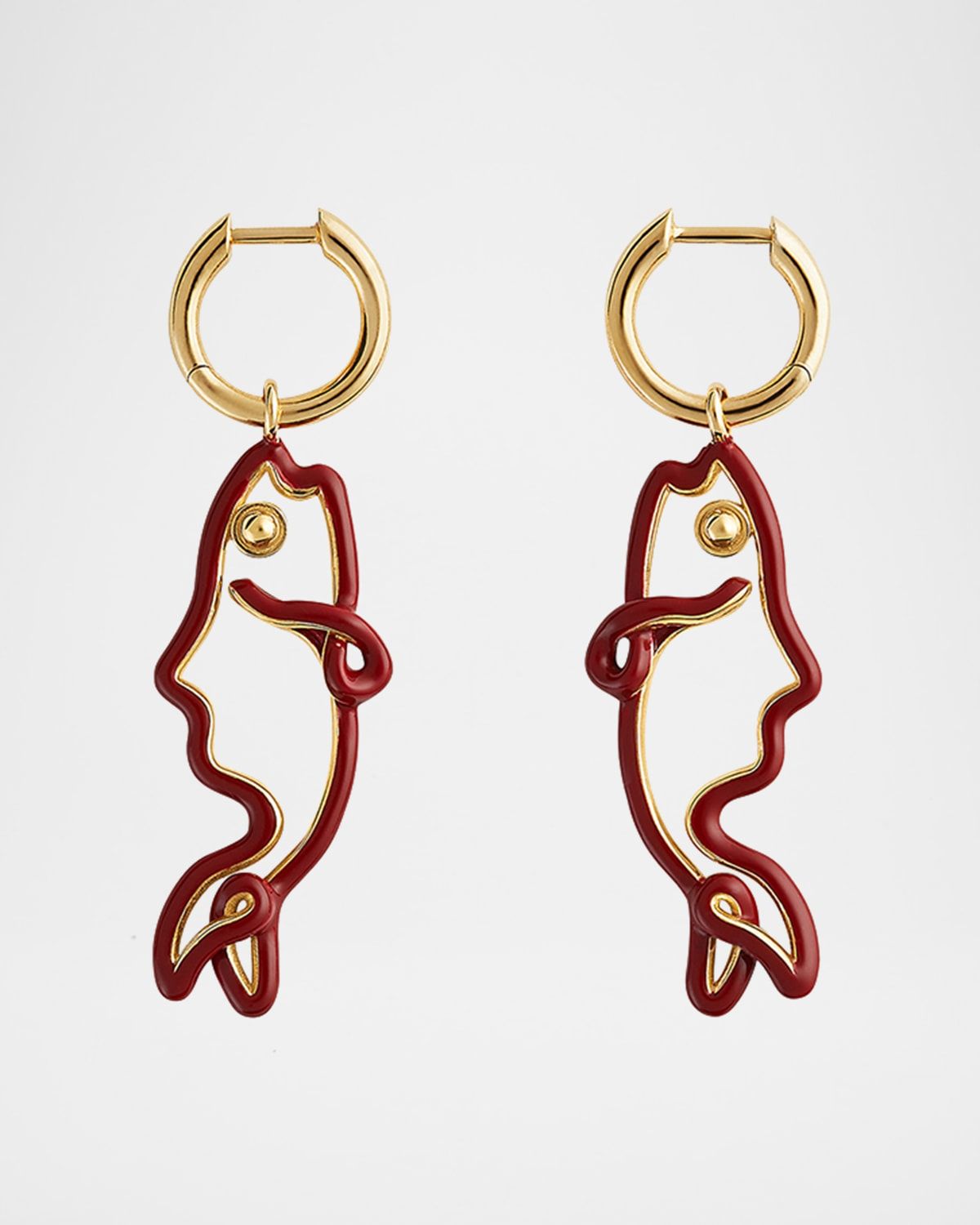 Enamel Fish Earrings