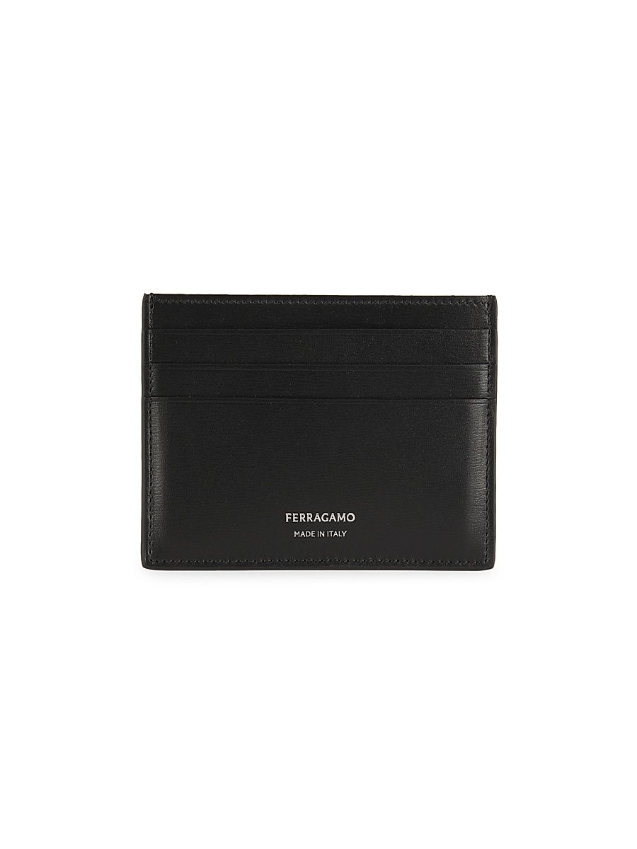 Men's Leather Card Holder - Nero