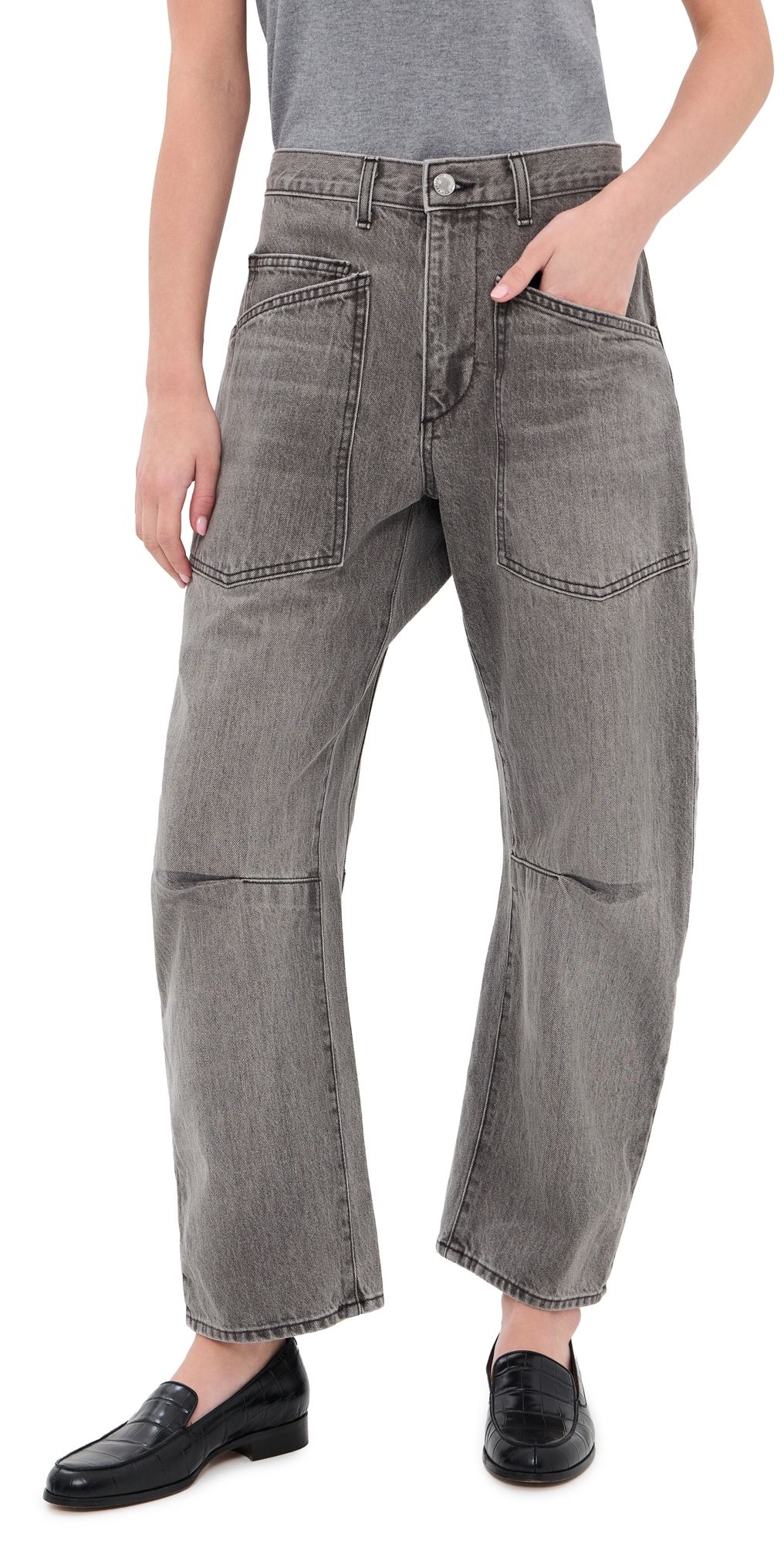 Nili Lotan Shon Jeans Ash Grey Wash 27