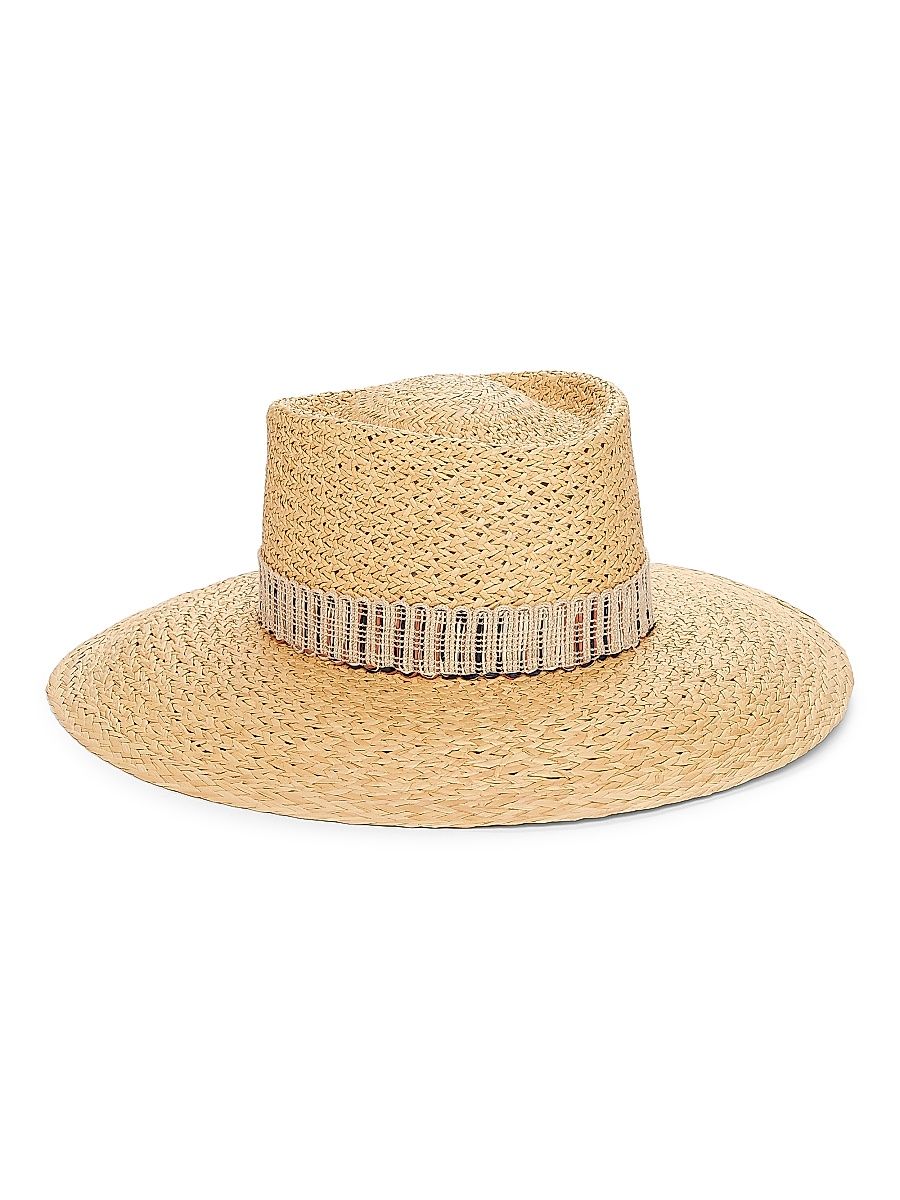 Women's Hanae Woven Wide-Brim Hat - Golden Cord - Size Large