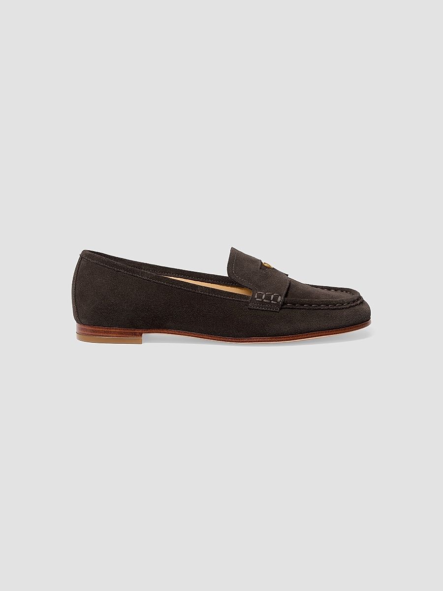 Women's Jennings Moc Toe Suede Loafers - Chocolate - Size 11
